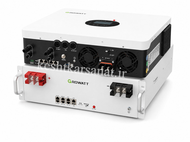 سانورتر و باطری لیتیومی 5.5 کیلوات گرووات GROWATT